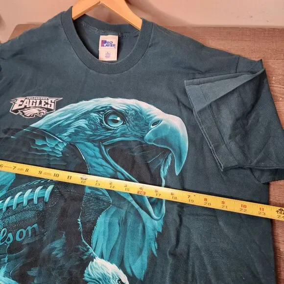 Vintage 90s Philadelphia Eagles Shirt USA XL Pro Player Single Stitch Big Eagle - Picture 7 of 9